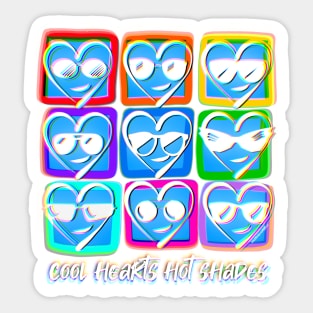 Cool Hearts Hot Shades Sticker